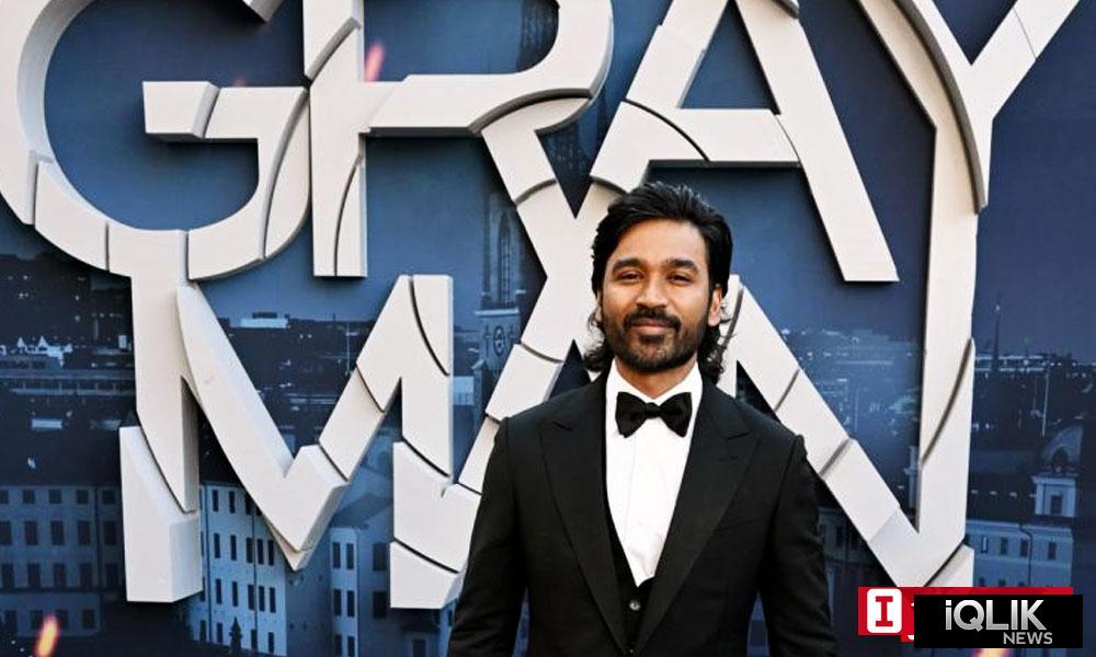 Actor Dhanush at The Gray Man Premiere