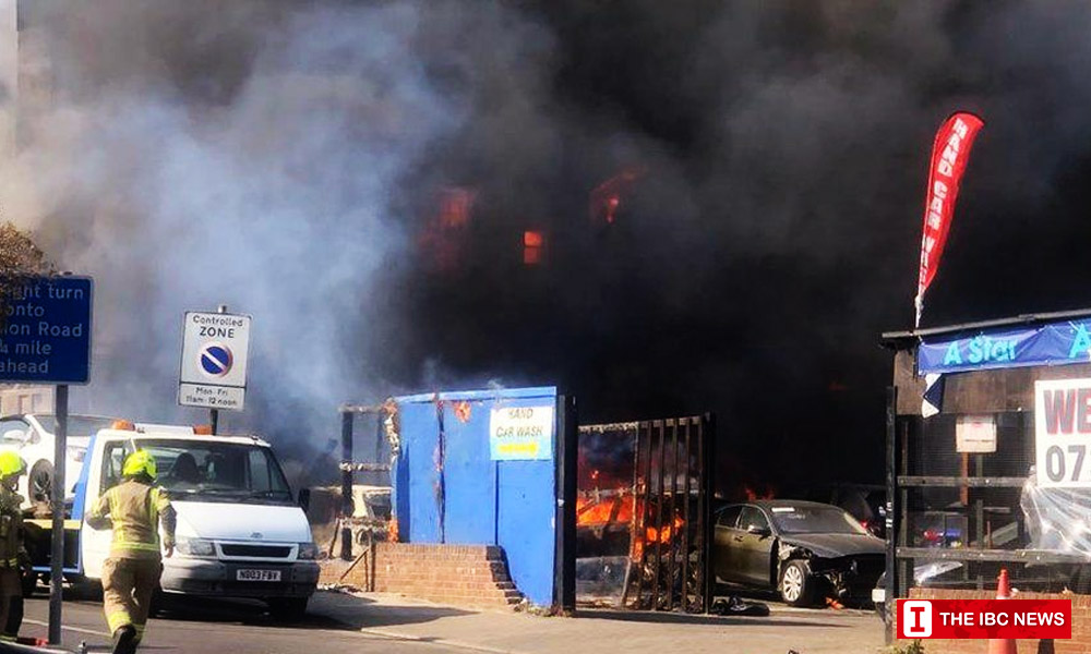 uk fire accident today