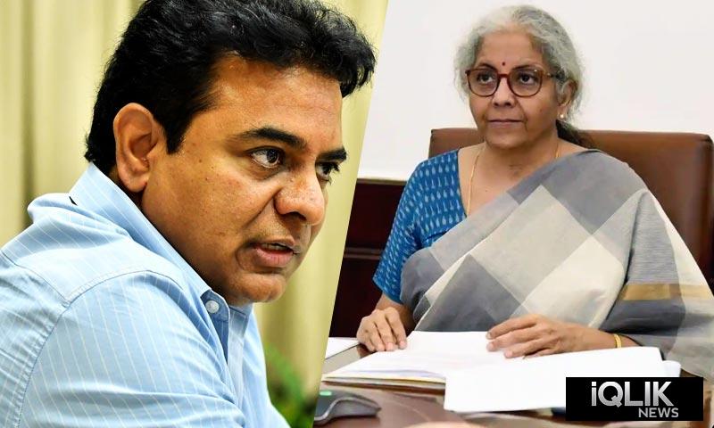 ktr and FM Nirmala Sitharaman
