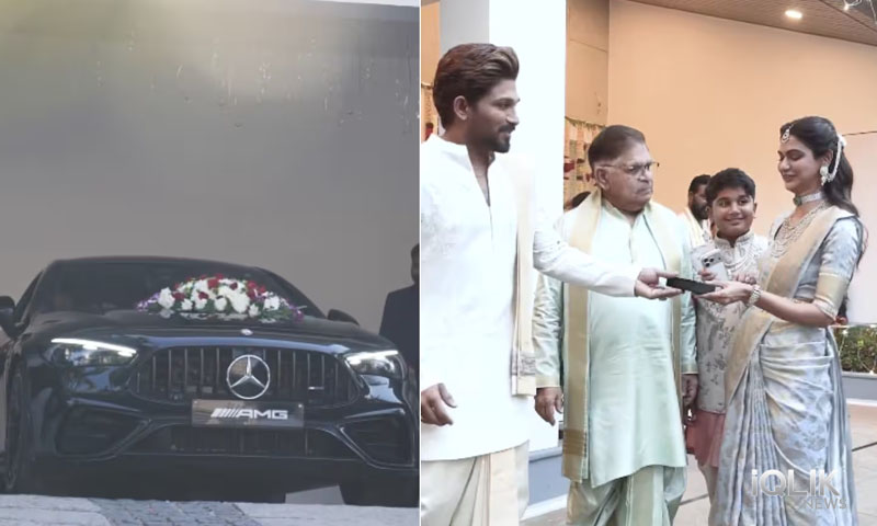 Arjun Reddy Car allu-arjun-gifts-luxury-benz-car-to-wife-sneha-reddy